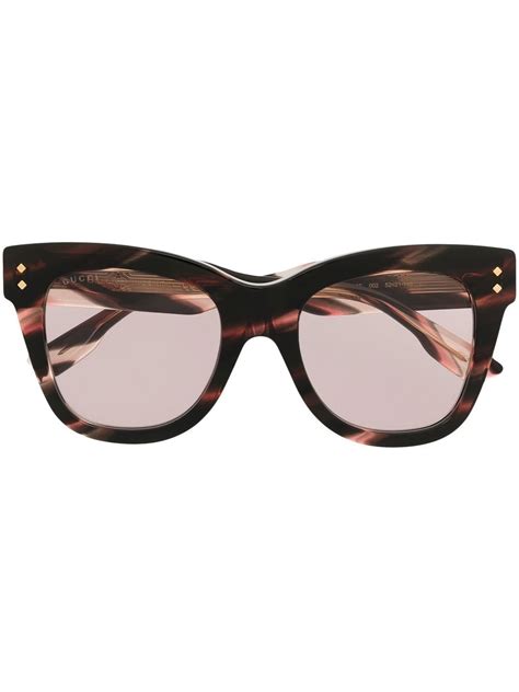 gucci tortoise shell ladies sunglasses|gucci cat eye frame sunglasses.